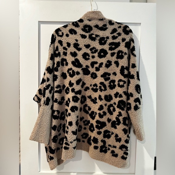 Mudpie Leopard Open Front Cardigan - Picture 2 of 3